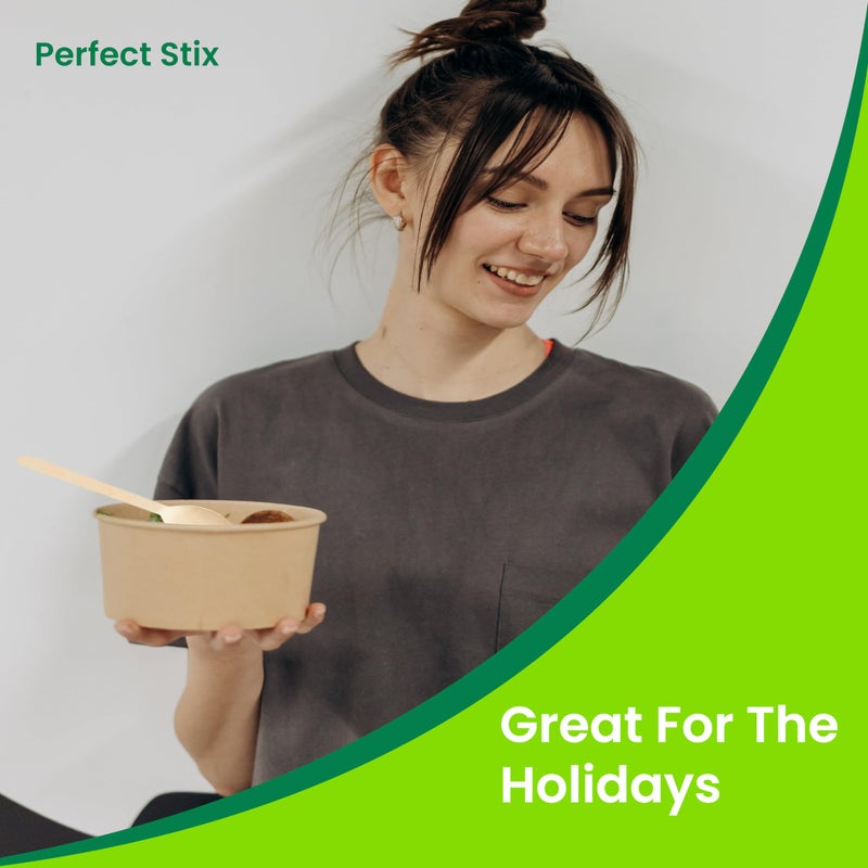 Perfect Stix 6.25" Wooden Cutlery Spoons- Pack of 250ct - Image 3